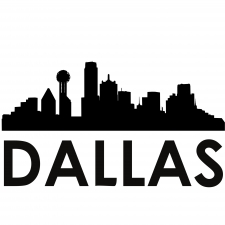 Dallas Skyline Silhouette 